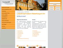 Tablet Screenshot of gymnasium-wasserburg.de